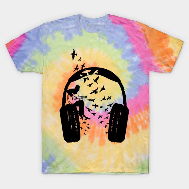 Headphone guitar T-Shirt by barmalisiRTB